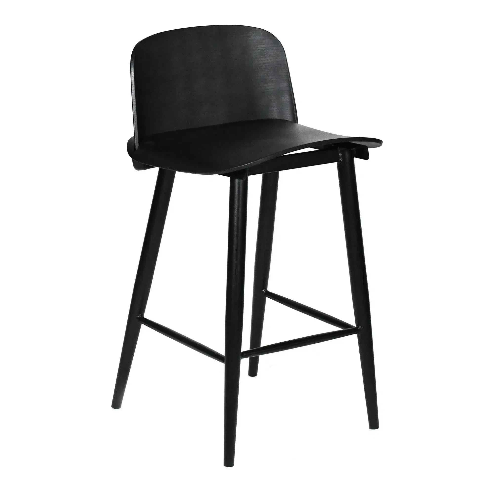 Looey Contemporary Black Counter Stool