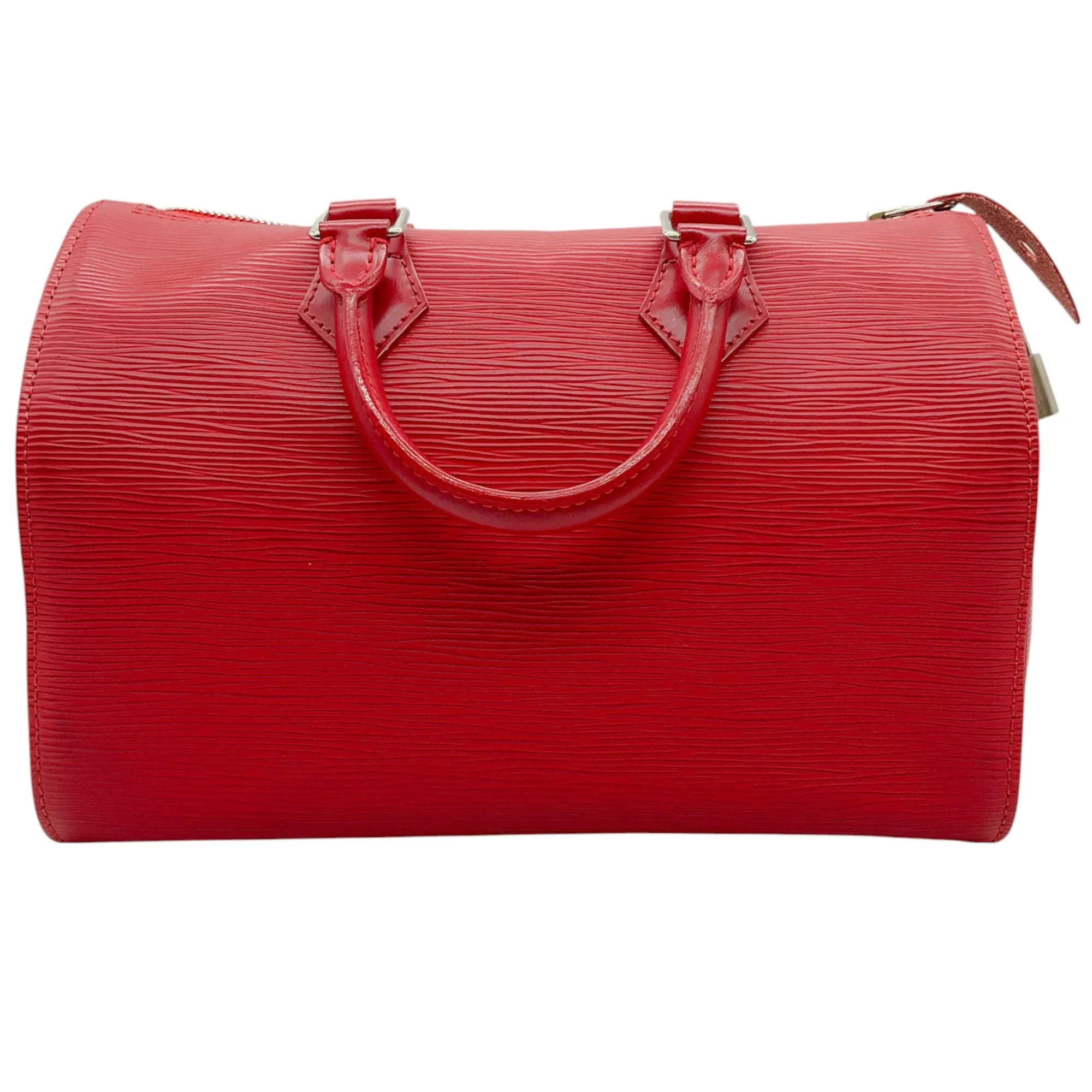 Louis Vuitton Red Epi Speedy 30 Bag