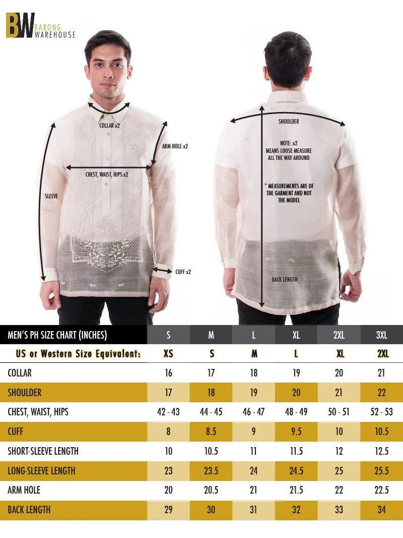 MC04 - MADE-TO-ORDER - Cocoon Pina Barong Tagalog