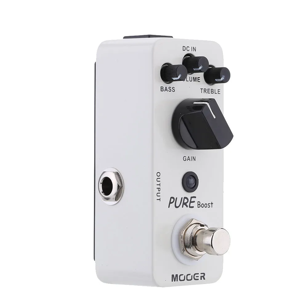 Mooer Pure Boost Guitar Booster Effect Pedal Bass / Treble / Gain Volume Control