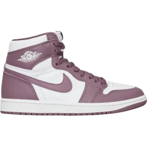 Nike Men's Air Jordan 1 Retro High OG Shoes - White / Mauve / White