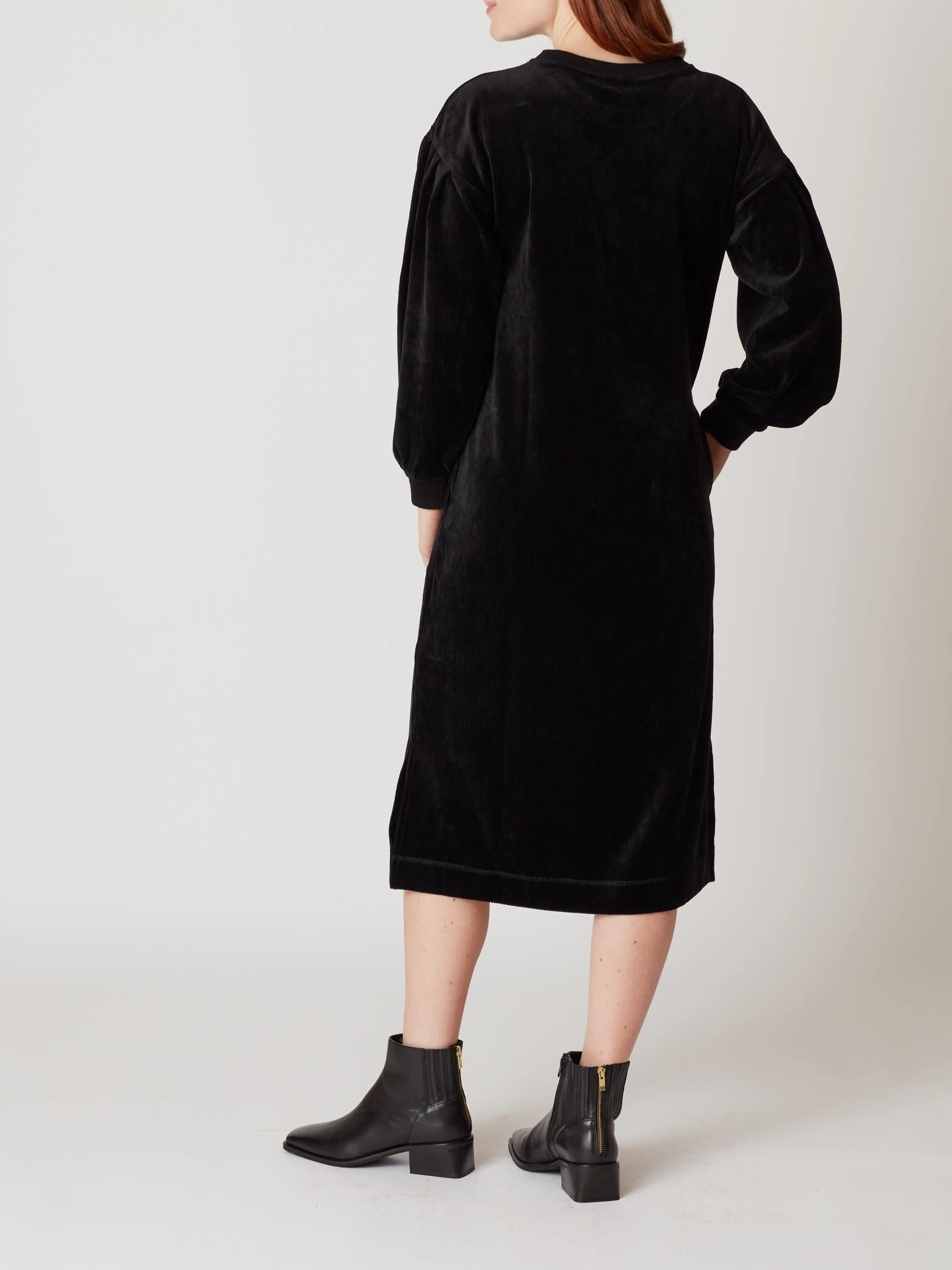 Novalee Velvet Sweater Midi Dress