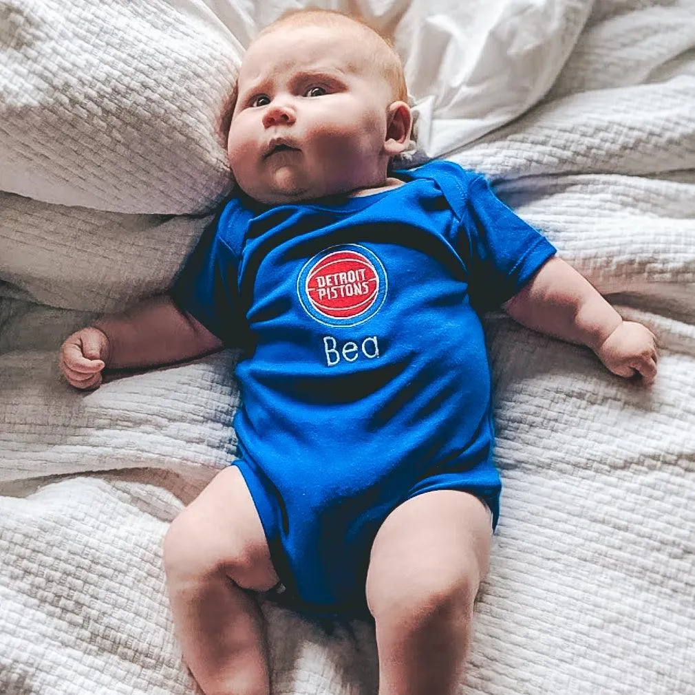 Personalized Detroit Pistons Bodysuit