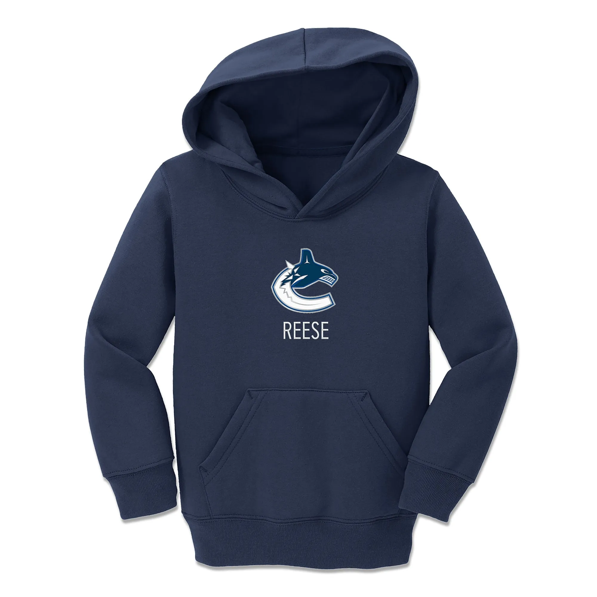 Personalized Vancouver Canucks Toddler Pullover Hooded Sweatshirt