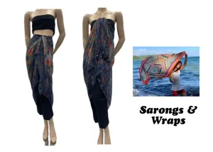 Printed Chiffon Sarong - 10