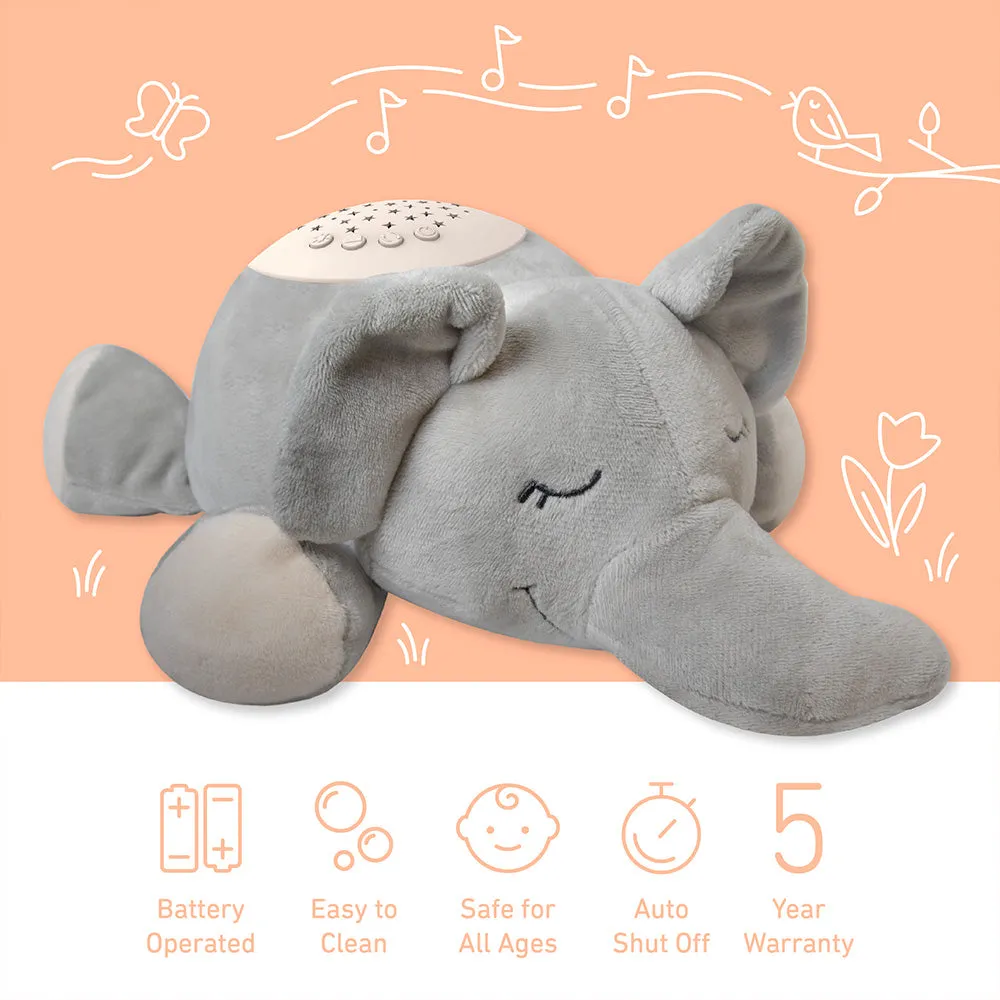 PureBaby® Sound Sleepers Sound Machine and Star Projector - Elephant