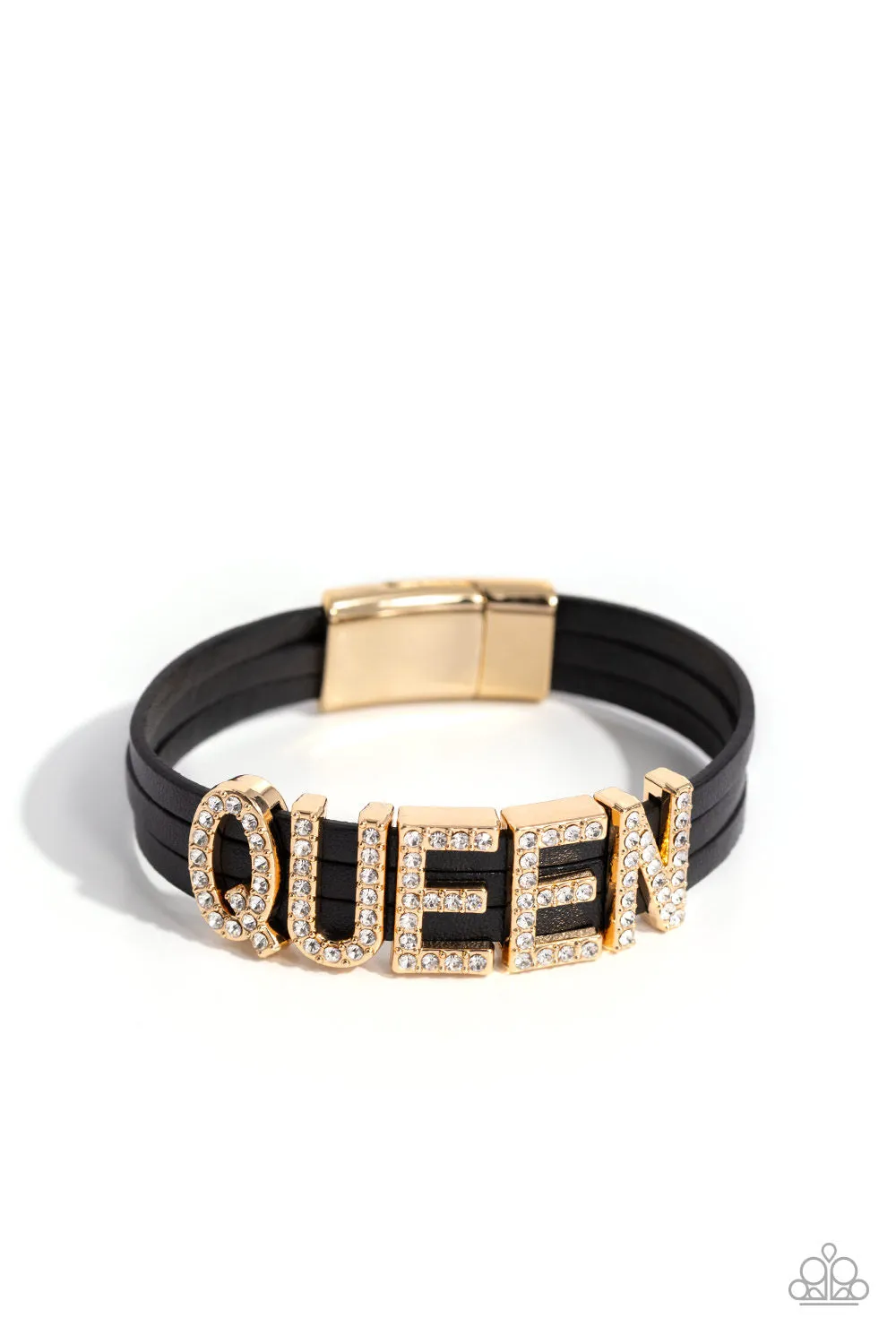 Queen of My Life - Gold Bracelet - Paparazzi Accessories