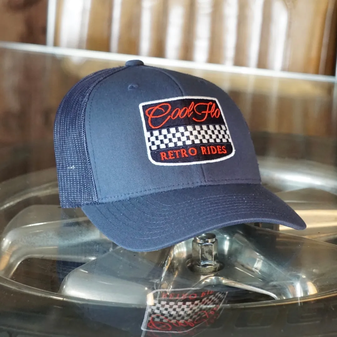 Retro Rides Navy Trucker Cap