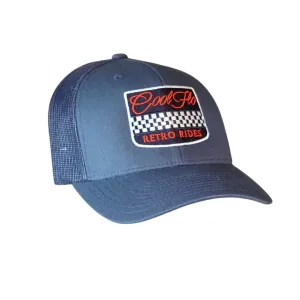 Retro Rides Navy Trucker Cap