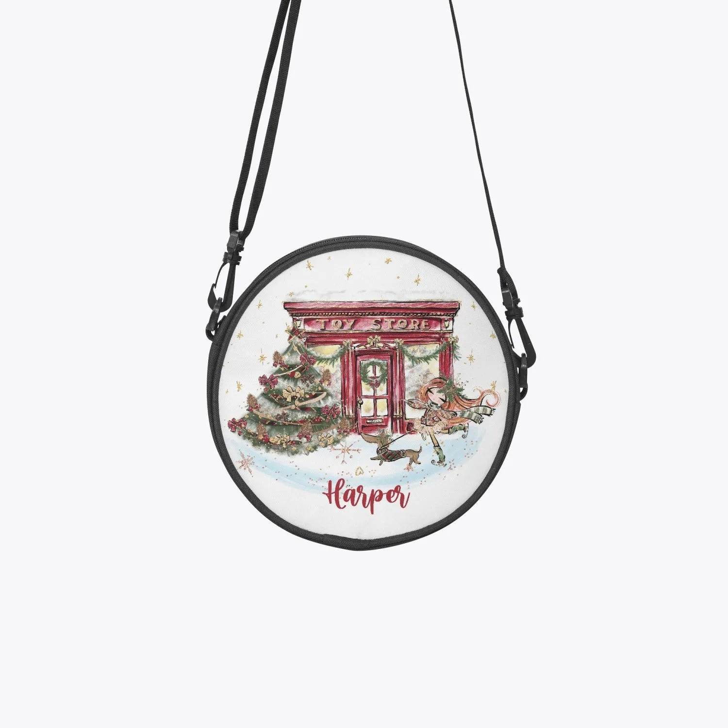 Round Satchel Bag, Christmas Toy Shop, Girl Red Hair, Personalised