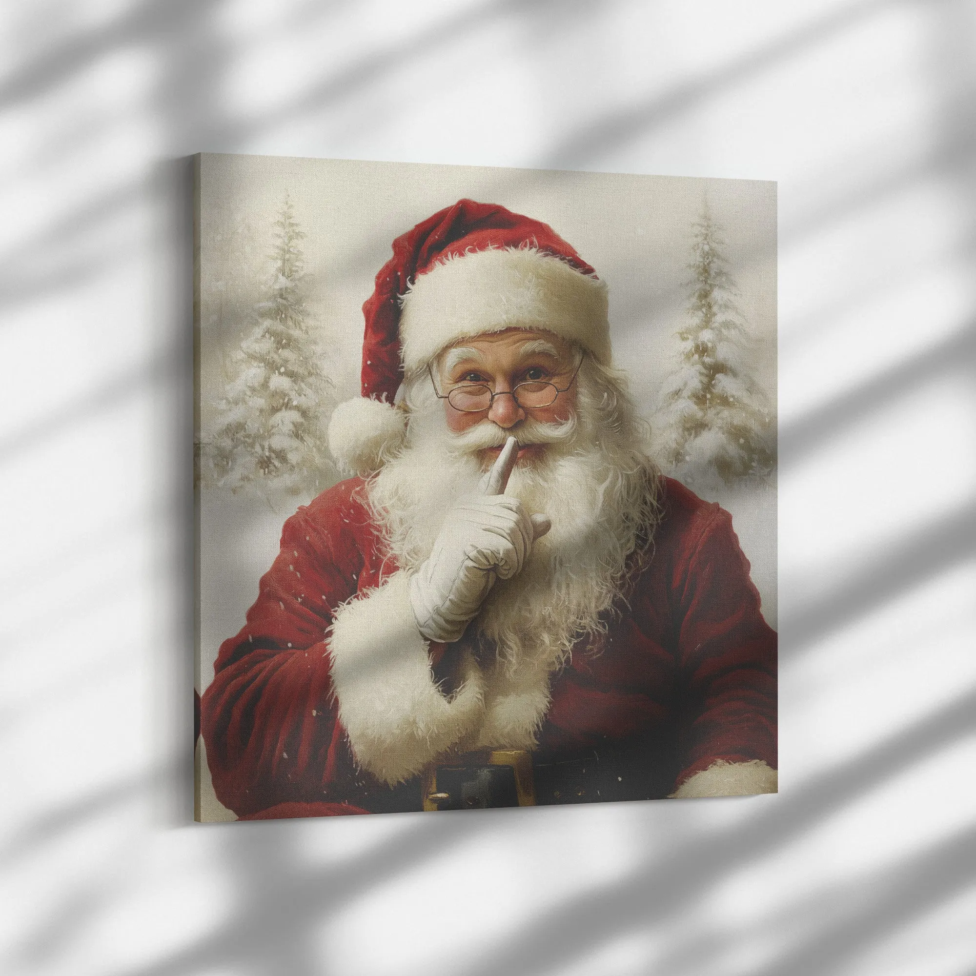 Santa Art - Vintage Shhhh #2