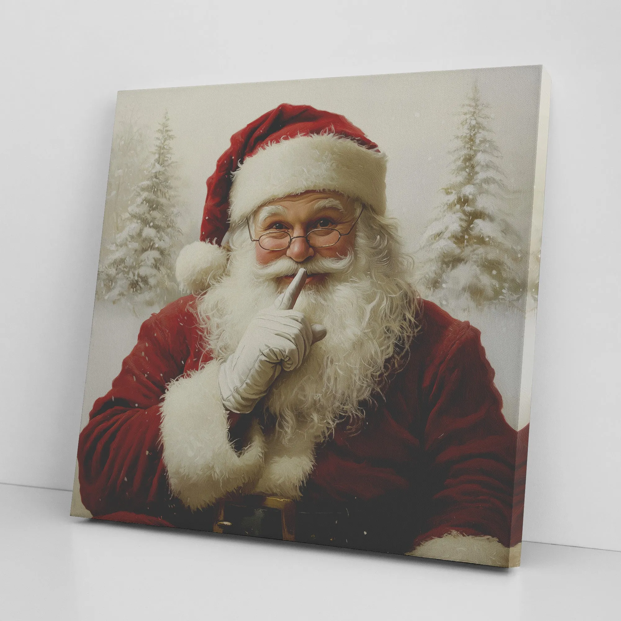 Santa Art - Vintage Shhhh #2