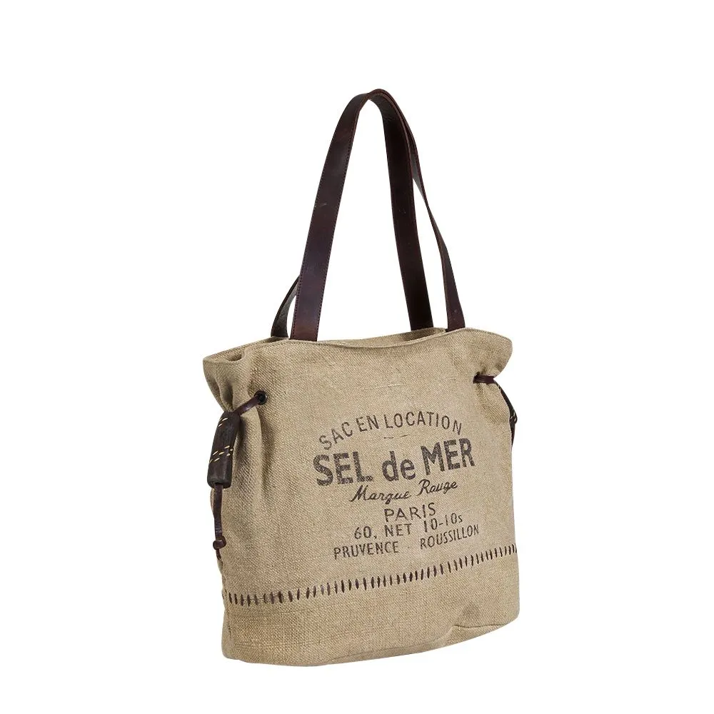 Sel de Mer Gathered Strap Tote Bag by Myra Bag