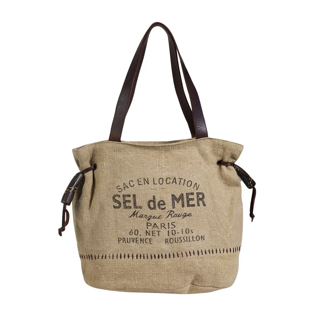 Sel de Mer Gathered Strap Tote Bag by Myra Bag