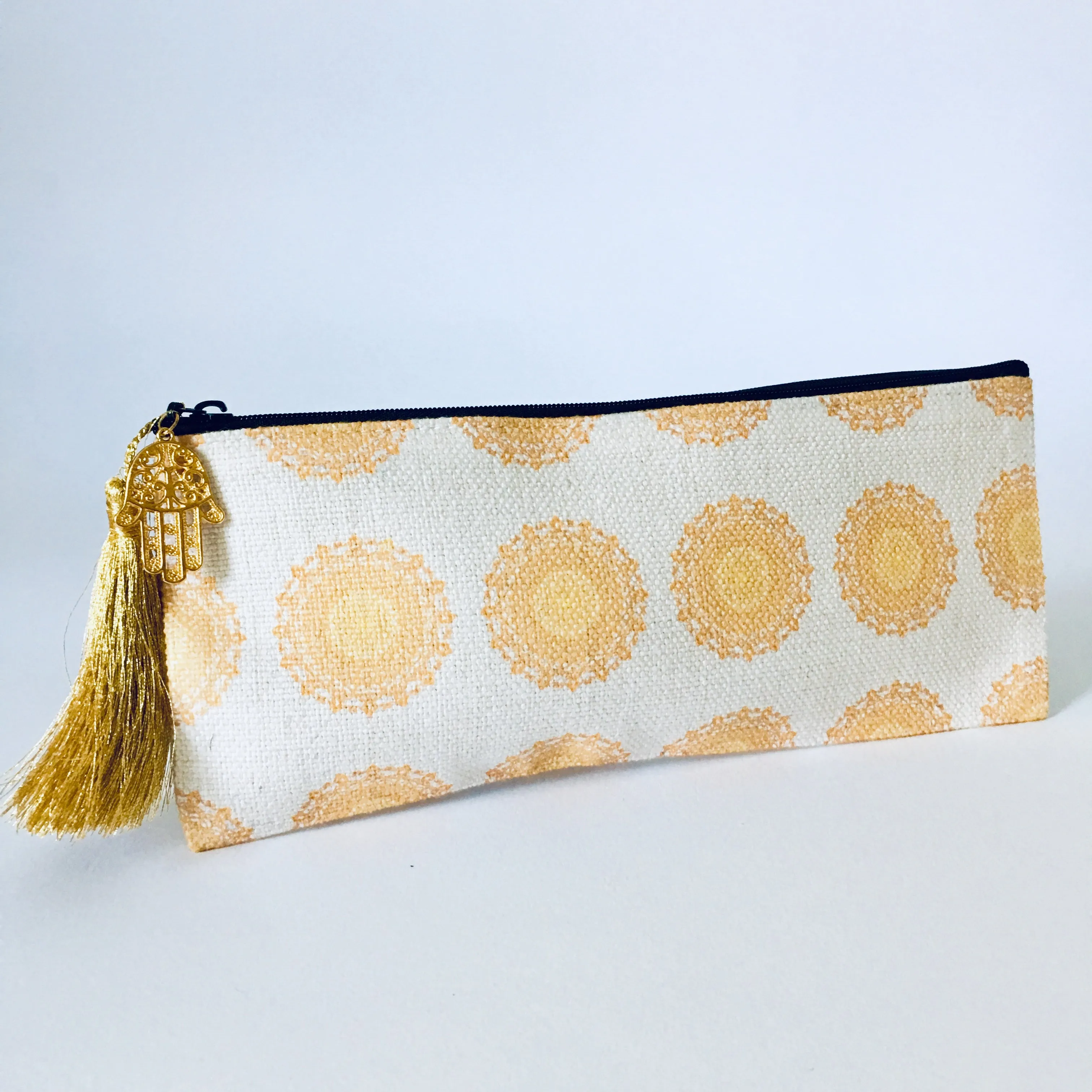 Set of 3 Hamsa Patterned Make-up Bags