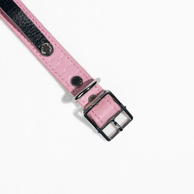 Slim Flamingo Leather Collar