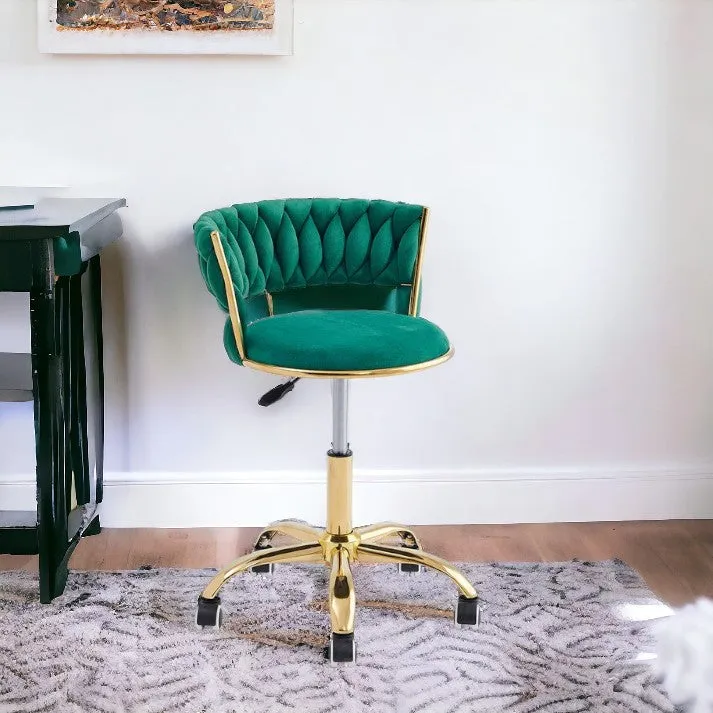 Stylish Gold Frame Bar Chair With Wheels – Available In 3 Colours