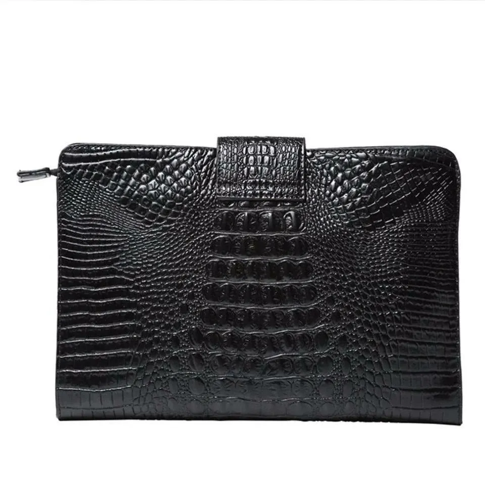 Teagan Faux Crocodile Crossbody / Clutch Bag