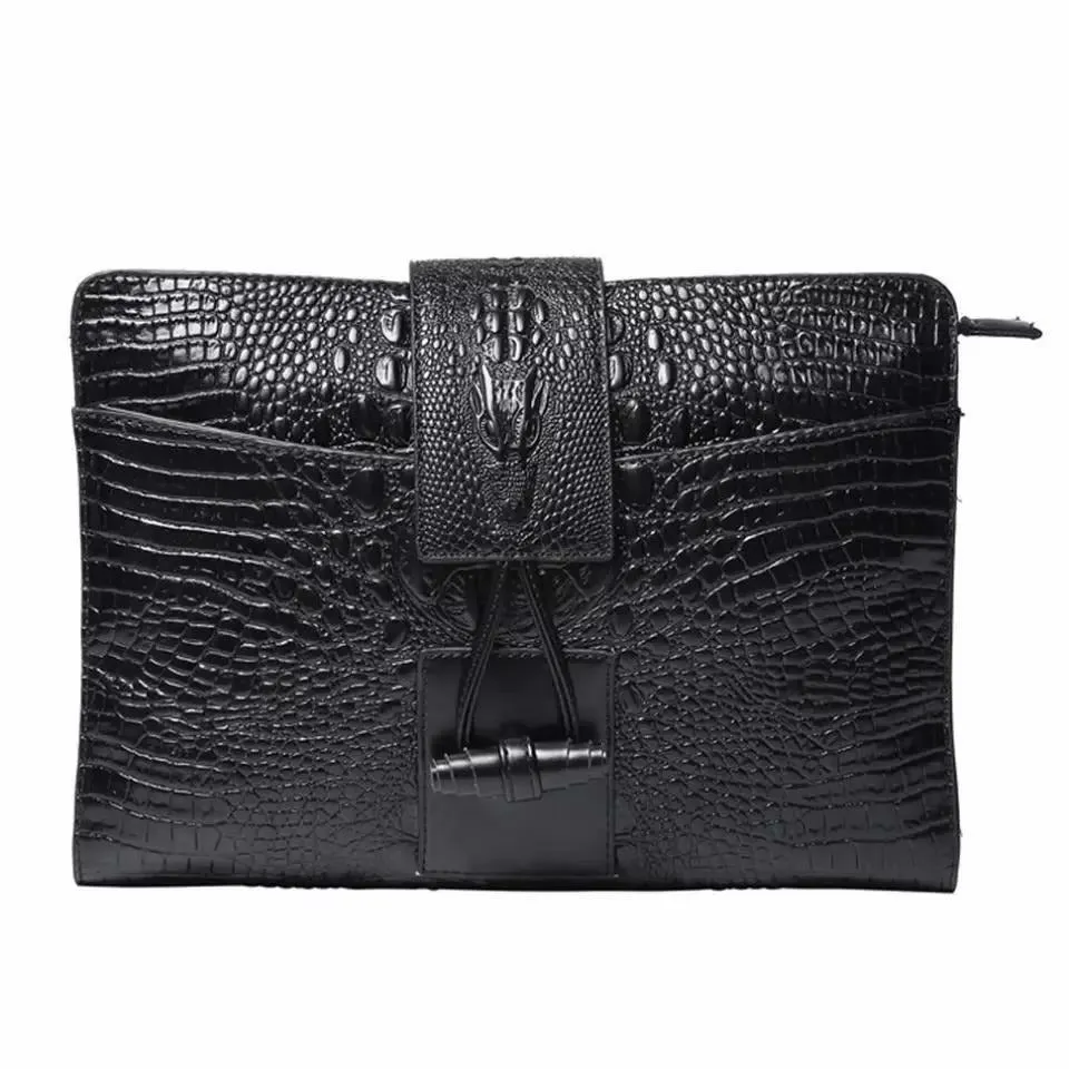 Teagan Faux Crocodile Crossbody / Clutch Bag