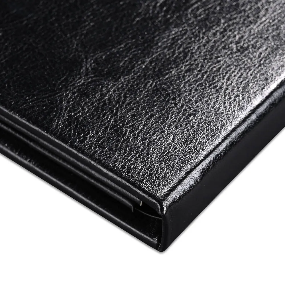 TheLAShop 5ct/pk PU Leather Menu Book Covers 2-View 4-1/4"x11"