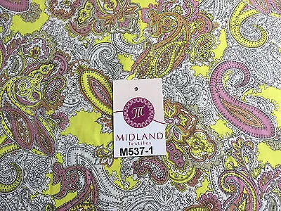 Traditional Vintage Paisley floral 100% Cotton Poplin 58" Wide M537 Mtex