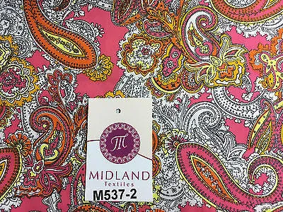 Traditional Vintage Paisley floral 100% Cotton Poplin 58" Wide M537 Mtex