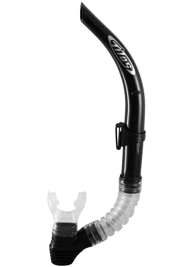 U-Pro II Snorkel - Classic Open Top Design with Flex Silicone Mouthpiece for Diving and Snorkeling