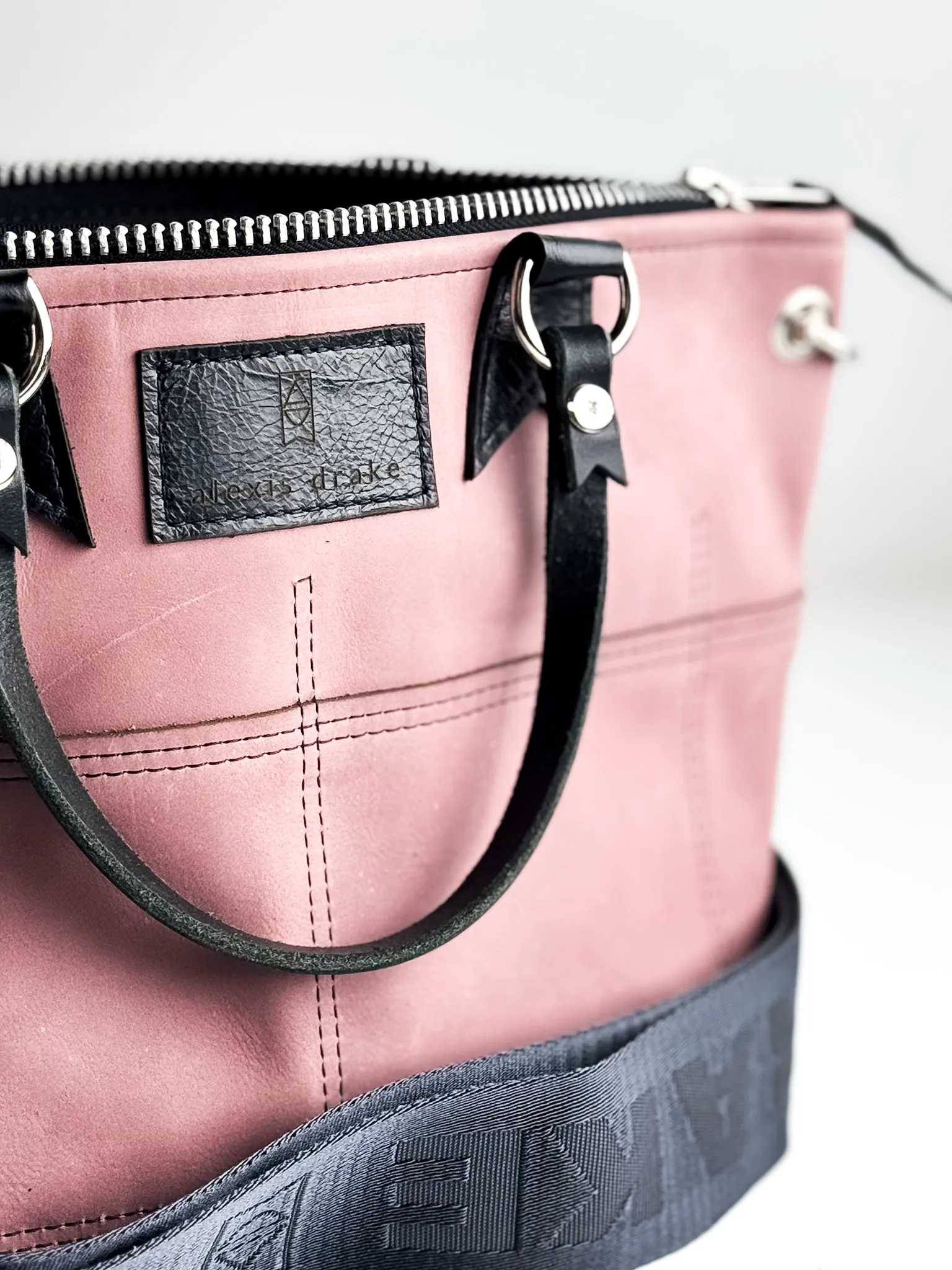 Urban Edge Collection | Coco Satchel   Crossbody | Distressed Pink Jade