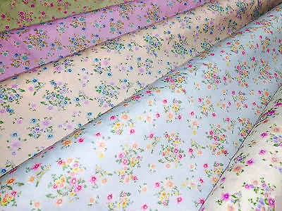 Vintage Ditsy Floral Printed Fabric 100% Cotton Poplin 44" Wide M532 Mtex