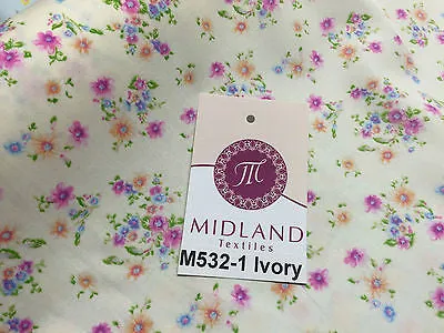 Vintage Ditsy Floral Printed Fabric 100% Cotton Poplin 44" Wide M532 Mtex