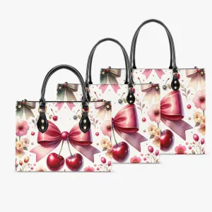 Women's Tote Bag - Ribbons and Cherries - Cherry Delight